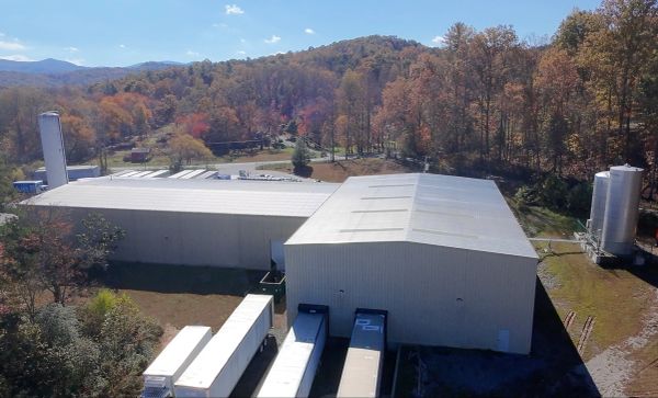 Aerial view of hydrogen water copacker manufacturing facility in North Georgia
