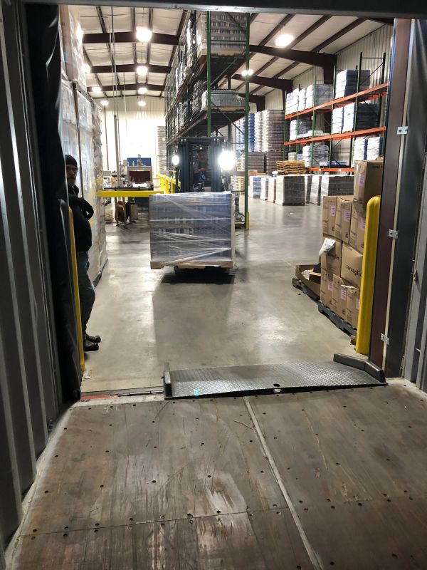 Hydrogen beverage warehouse loading dock and commercial fulfillment operations