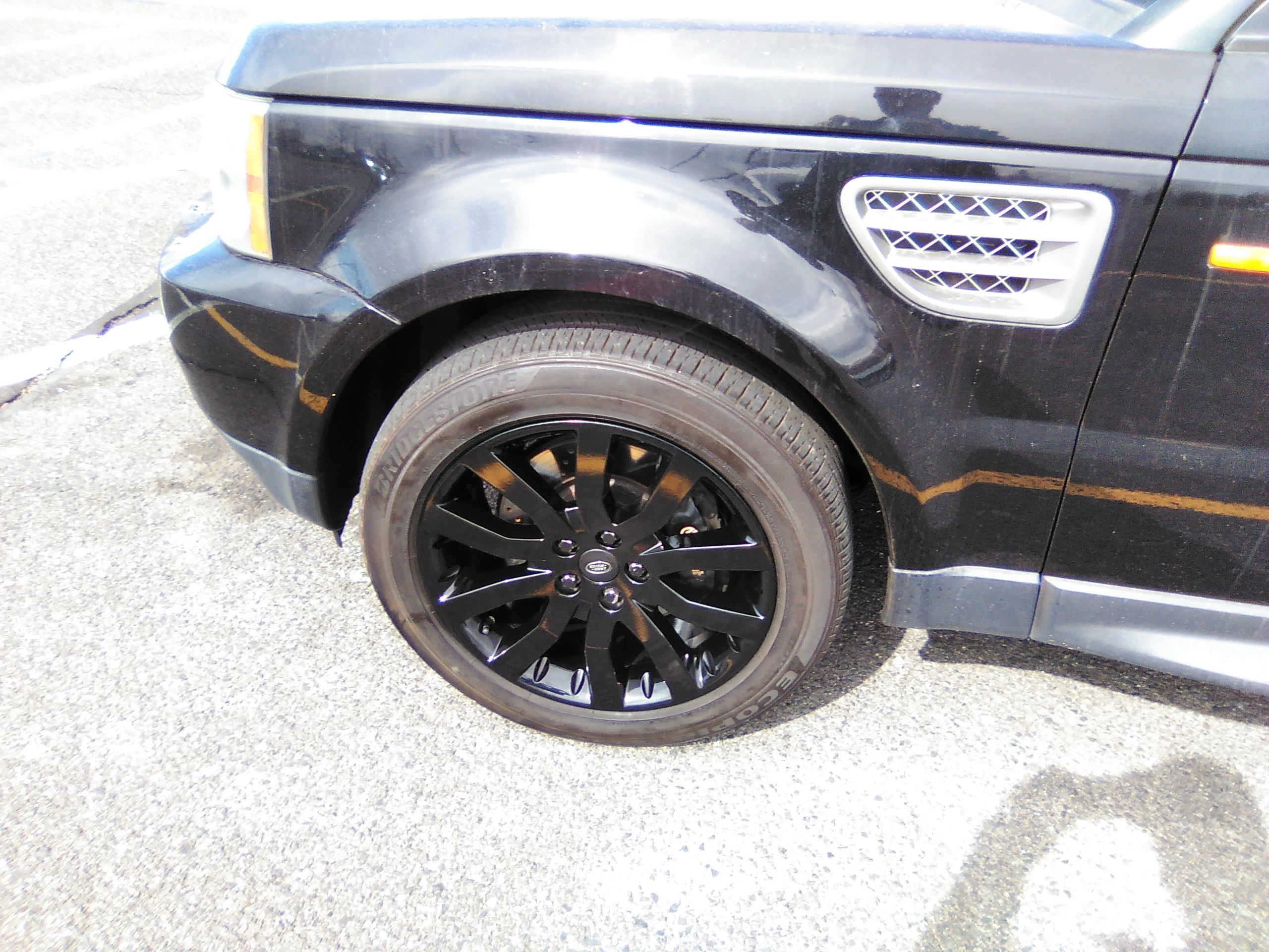 March 2023 had all four rims powder coated gloss black by the Wheelman
