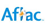 Aflac logo featuring a white duck mascot.