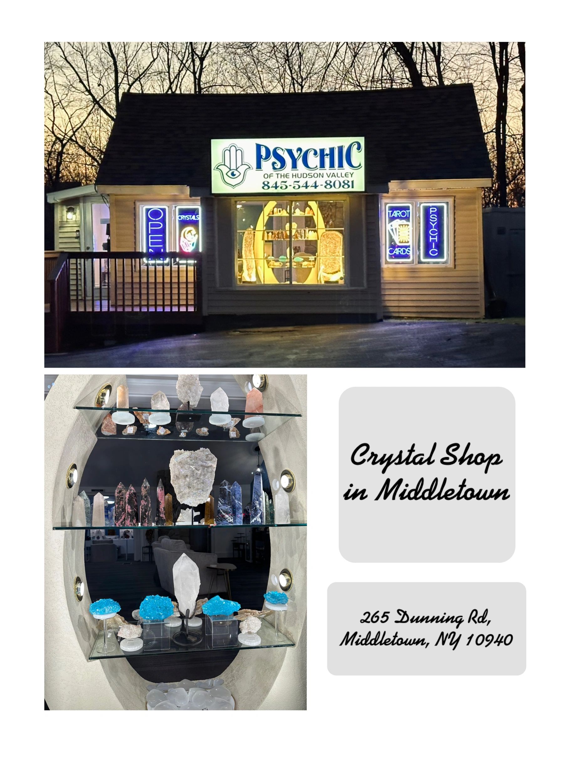 Middletown Crystal Shop psychic of the Hudson Valley Candles meditation Medium chakra tarot cards