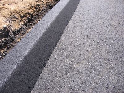 ASPHALT CURBING / DIKE PAVING, The way erosion is defeated.