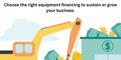 Equipment financing, money and construction equipment