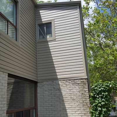 Residential home in Brampton with exterior siding upgrade