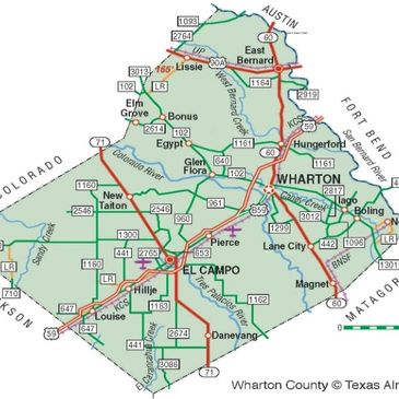 Map image of Wharton County