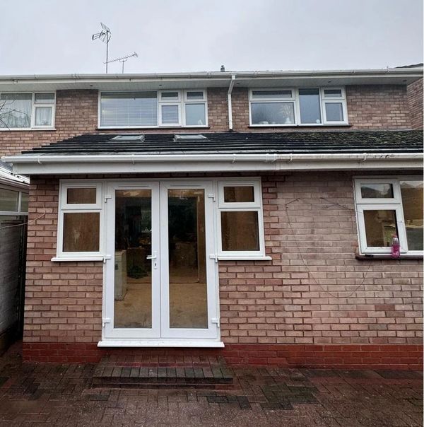 Conservatory removed and replaced with a modern extension