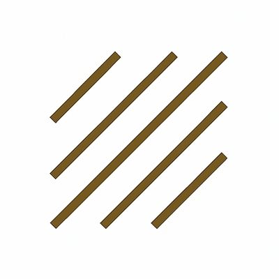 Brown parallel diagonal lines on a white background.
