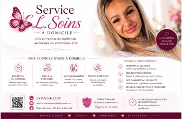 Annonce pour Service L. Soins à domicile, soins de bien-être.