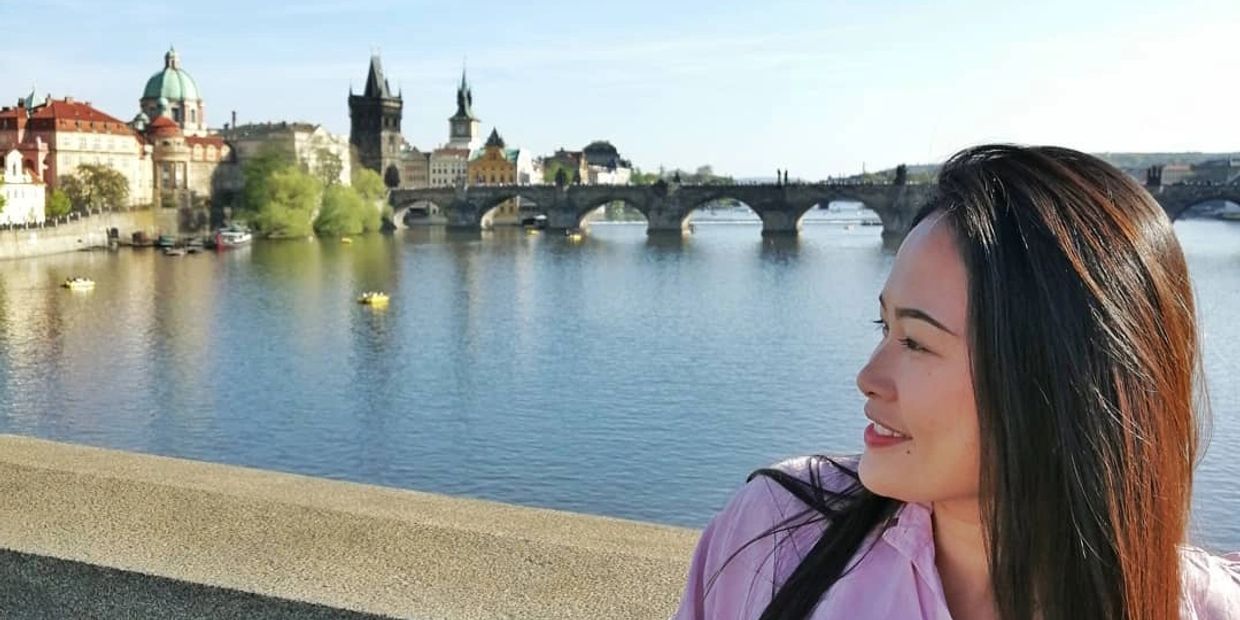 Prague vibes! Anyone recognize this iconic bridge? That's the famous Charles Bridge in Prague right 