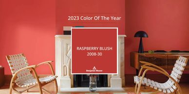 Benjamin Moore colour of the year for 2023 - Raspberry Blush - UBERPAINTERS