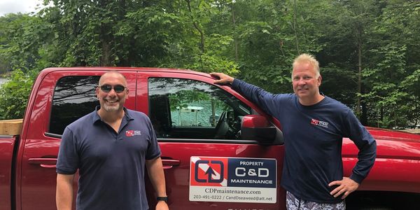 C&D Underwater Maintenance divers seaweed lakeweed