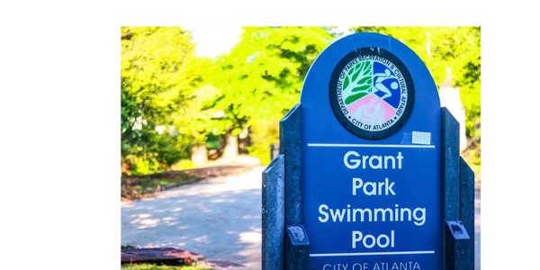 Grant Park Pool sign