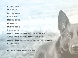 I like dogs poem