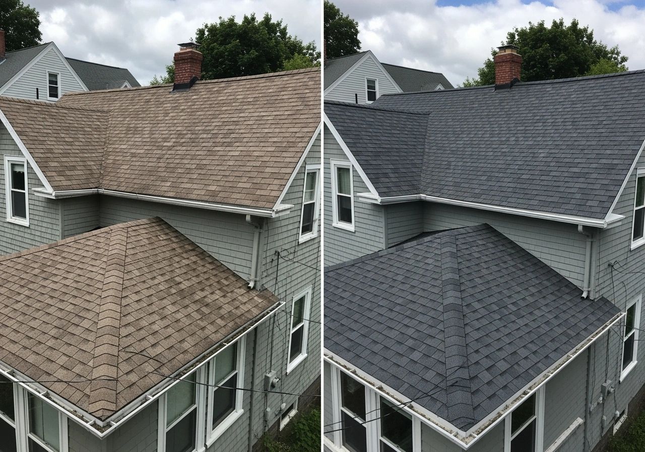 Complete roof replacement: Three-tab to GAF architectural shingles - Portland, Maine