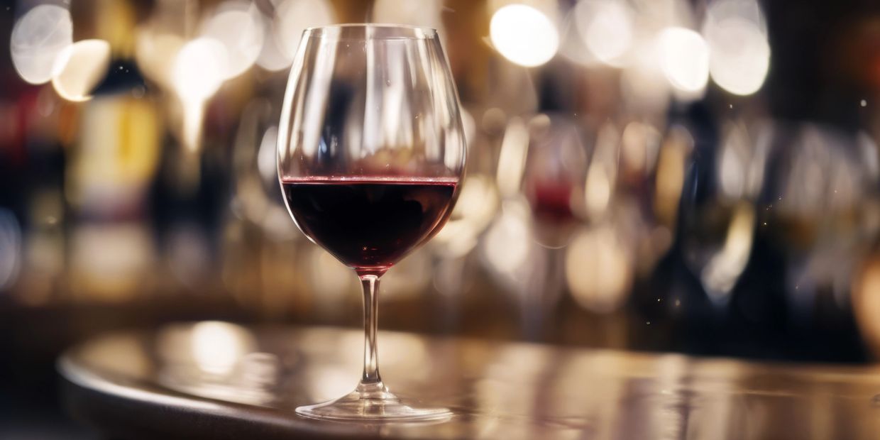 Glass of red wine

