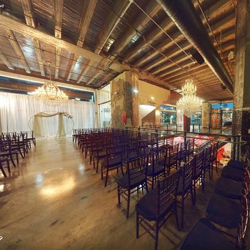 Wedding Ceremony, cocktail hour, and reception event venue in Kansas City. 