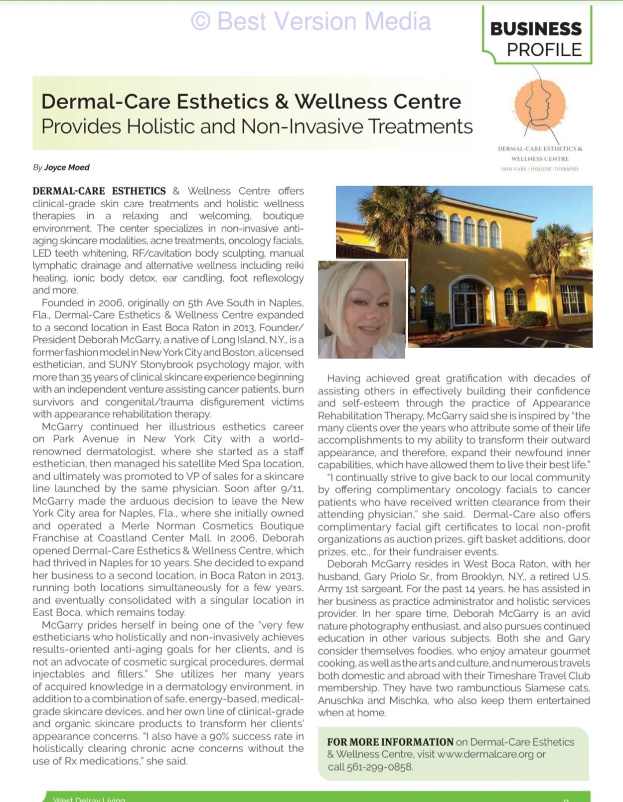 Dermal-Care Esthetics &amp; Wellness Centre offers holistic, non-invasive skin and wellness treatments.