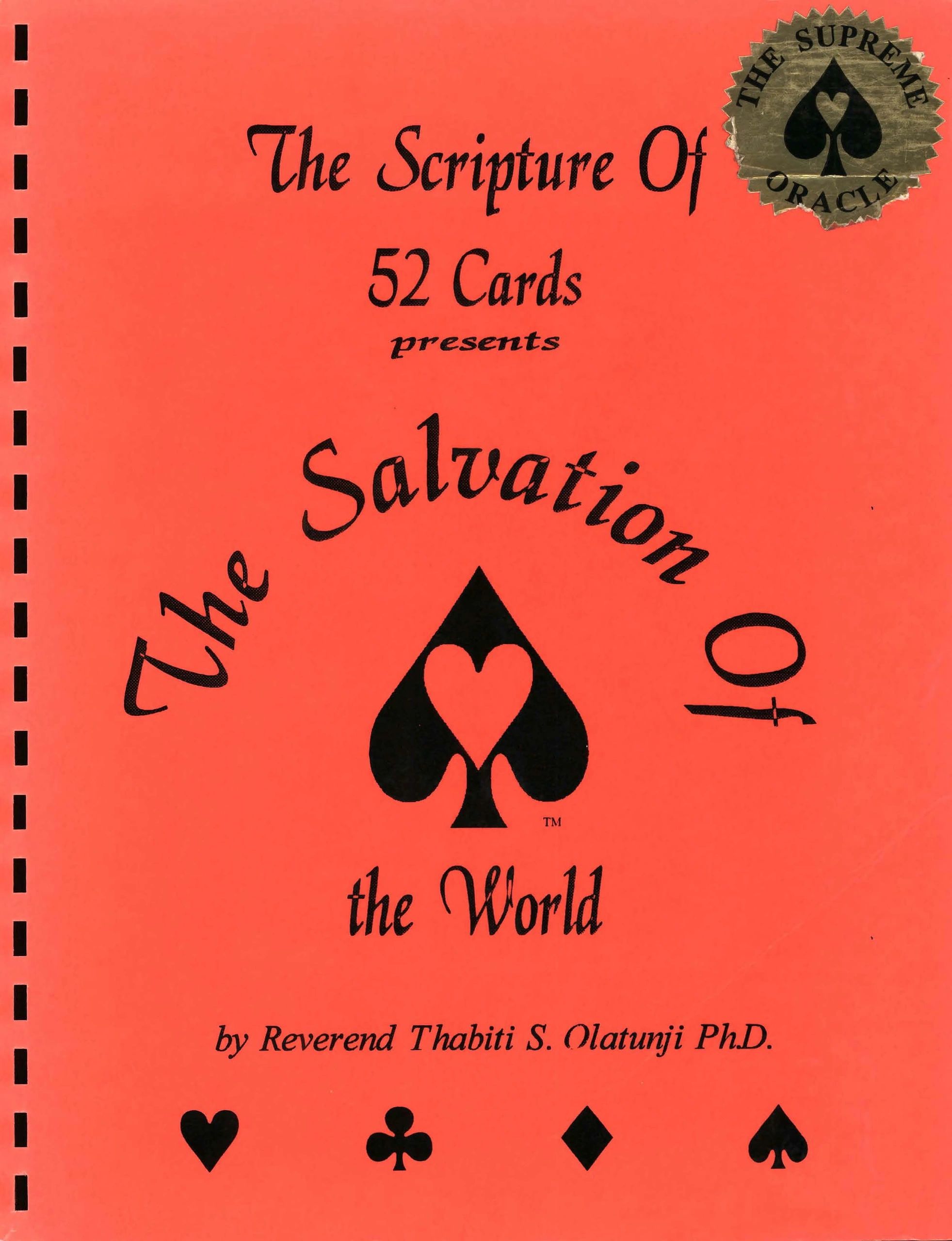 Scripture of 52 Cards - Salvation of the World
