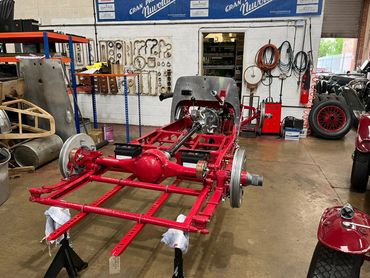 The cars refurbishment at Ecurie Bertelli