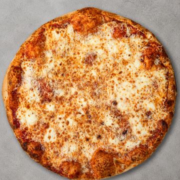 Four cheese pizza with mozzarella, Cheddar, feta, and pecorino Cheese, Bison Pizza Winnipeg West End