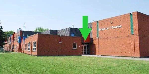 Lieu des cours de danse à Saint-Amable (école de L'Envolée)