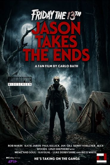 Horror movie poster for Friday the 13th: Jason Takes the Ends.