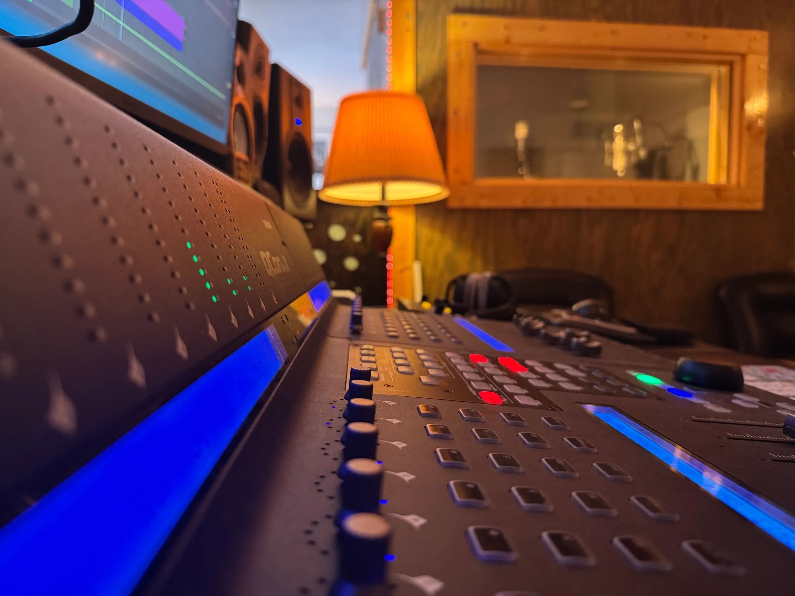 Recording studio interior for EQ Recording & Multimedia
