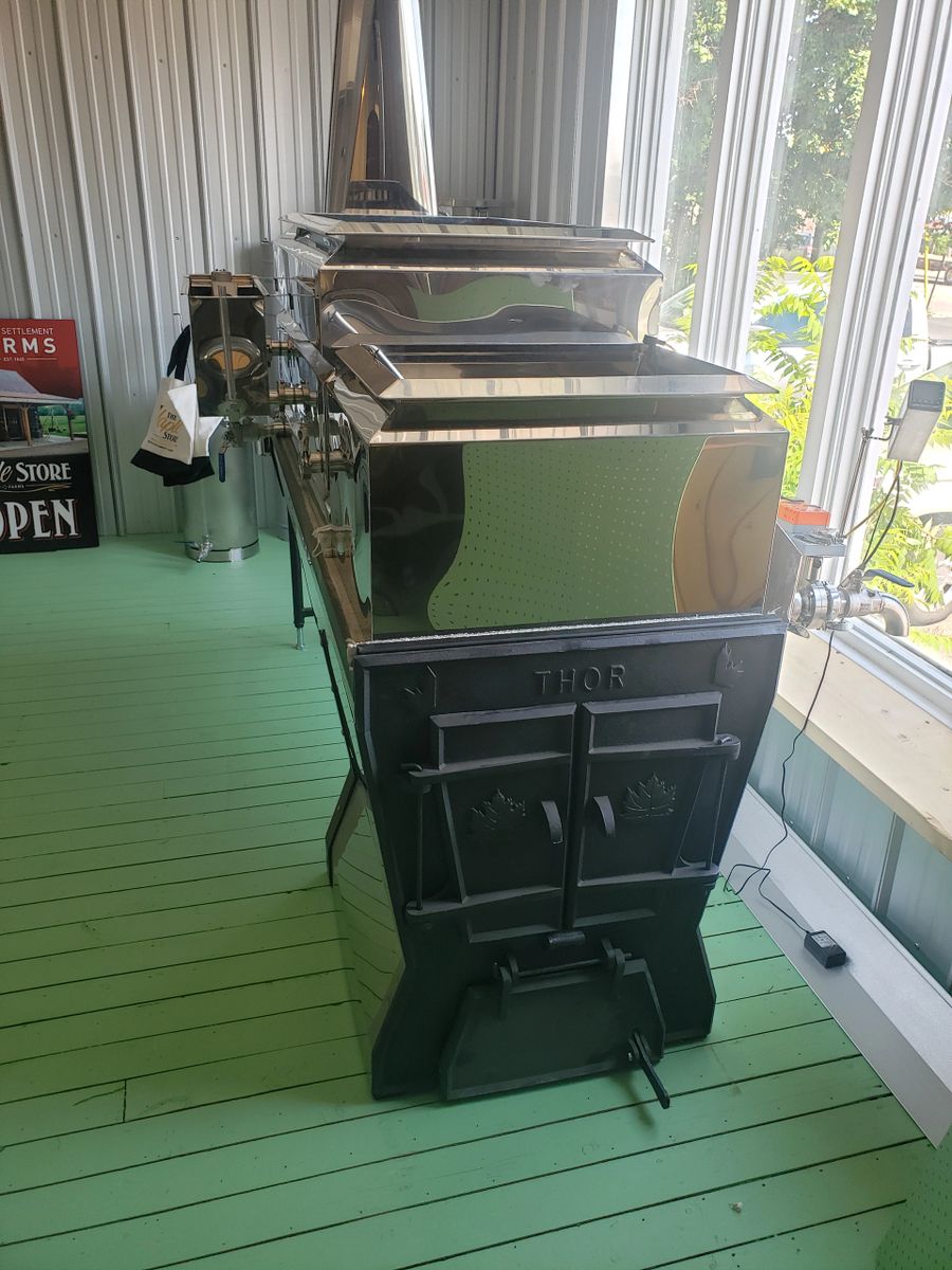 2x5 Maple Syrup Evaporator Raised flue