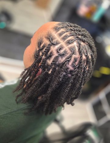 Retwist without a style.