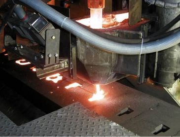 Automatic laser pouring 