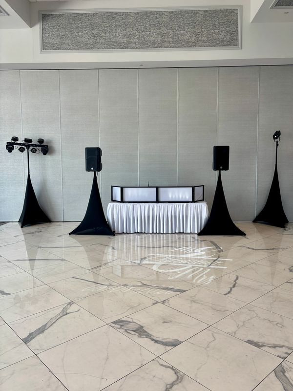 DJ set up at Odyssey Venue in Tinley Park IL