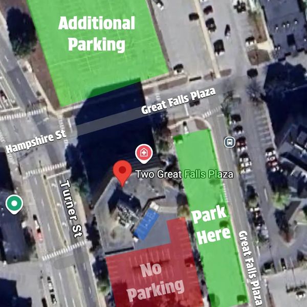 parking at osteopathic medical office, Dr. Poulin, Dr. Stone, Dr. Jessica Poulin, Dr. Raymond Stone
