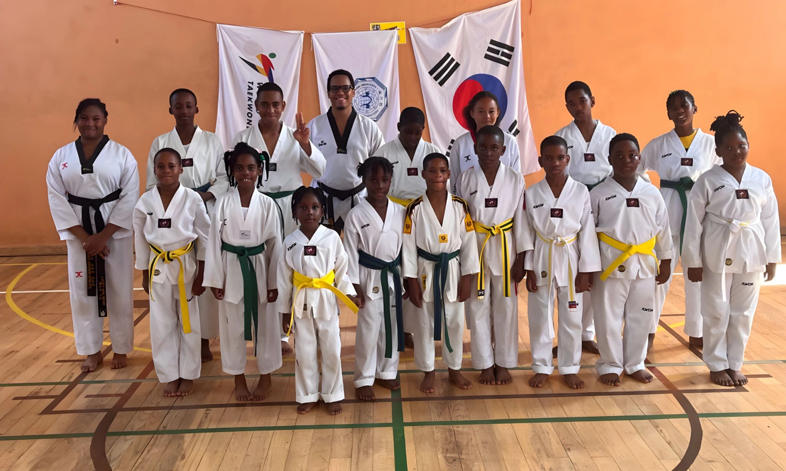 Training session at World Taekwondo Mandeville