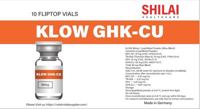 Glow peptide 70mg vial for laboratory research, GMP-certified supplier