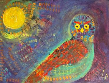 Owls are so fun to paint and have such wonderful expressions.