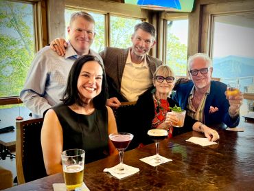Peg's 80th Birthday with sons Jason, Aaron and Jenna. Beech Mountain, NC 2026