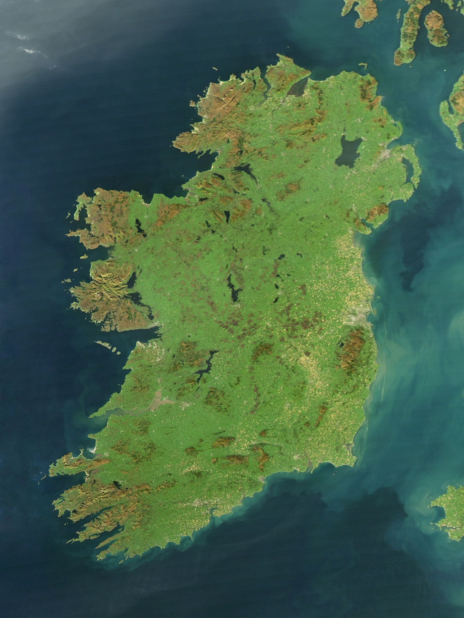 aerial view of the Irish republic 
