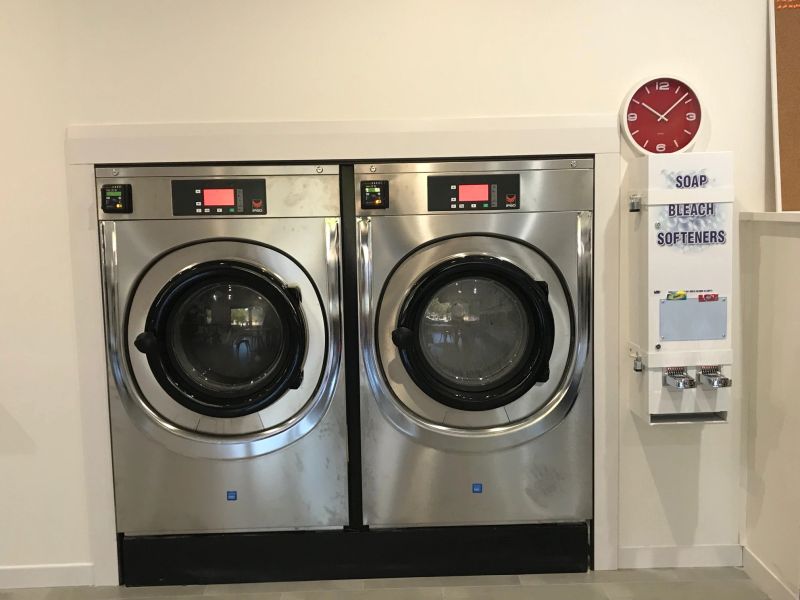 Front-loading washers at Joondalup Laundrette