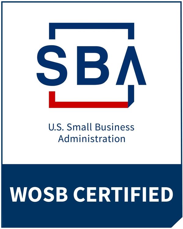we are certified as a Women-Owned Small Business (WOSB) by the U.S. Small Business Administration 