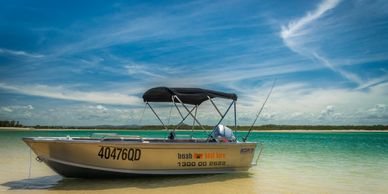 Tinny
30hp Honda Motor
Passenger capacity 4
