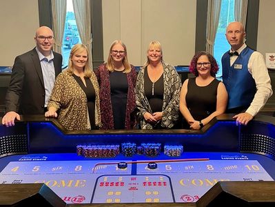 Matt & Katie Schultz, Kristine Cook, Dawn Ingersoll, Julie & Mike Jurkowski of Amherst Casino Events