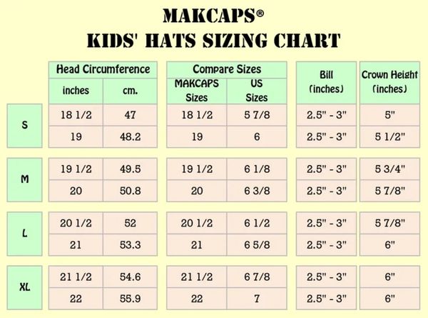 Kids Hat Size Guide: How to Measure & Head Size Guide – Little Hotdog Watson