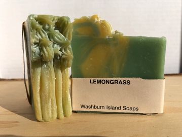 Lemongrass has a mild astringent action that helps to open pores. All skin types can use this soap.