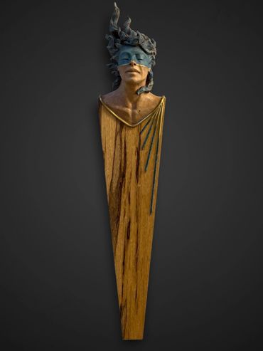 Cristina Sanchez, wall sculpture mixed media 