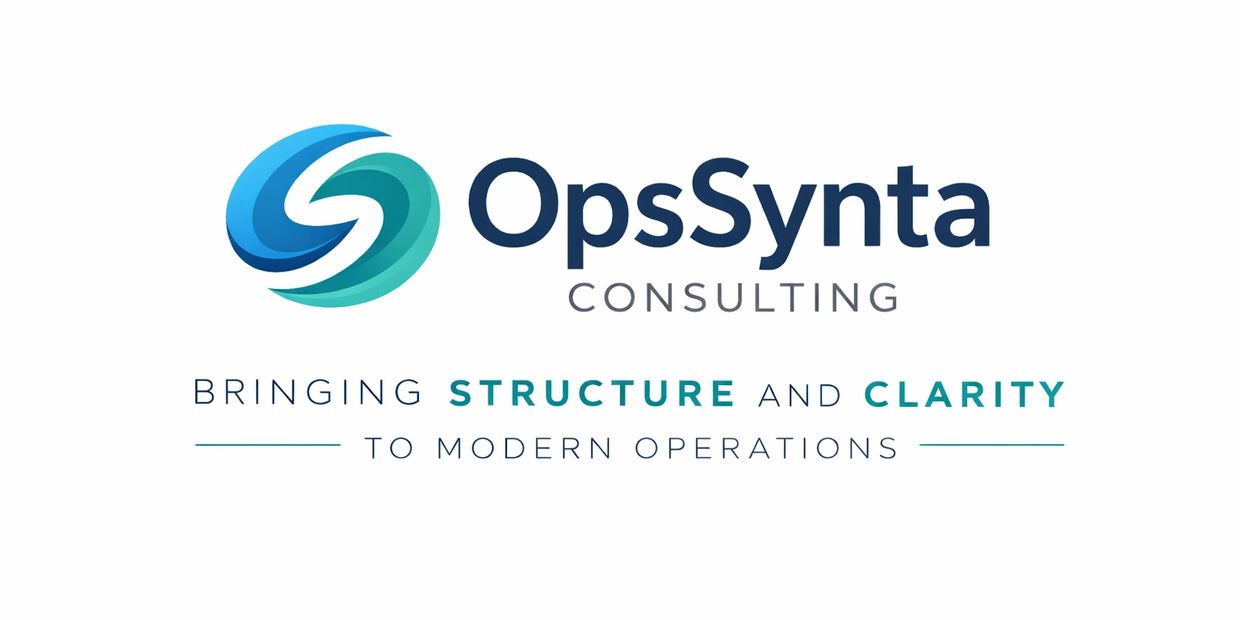 OpsSynta Consulting logo emphasizing structure and clarity in operations.