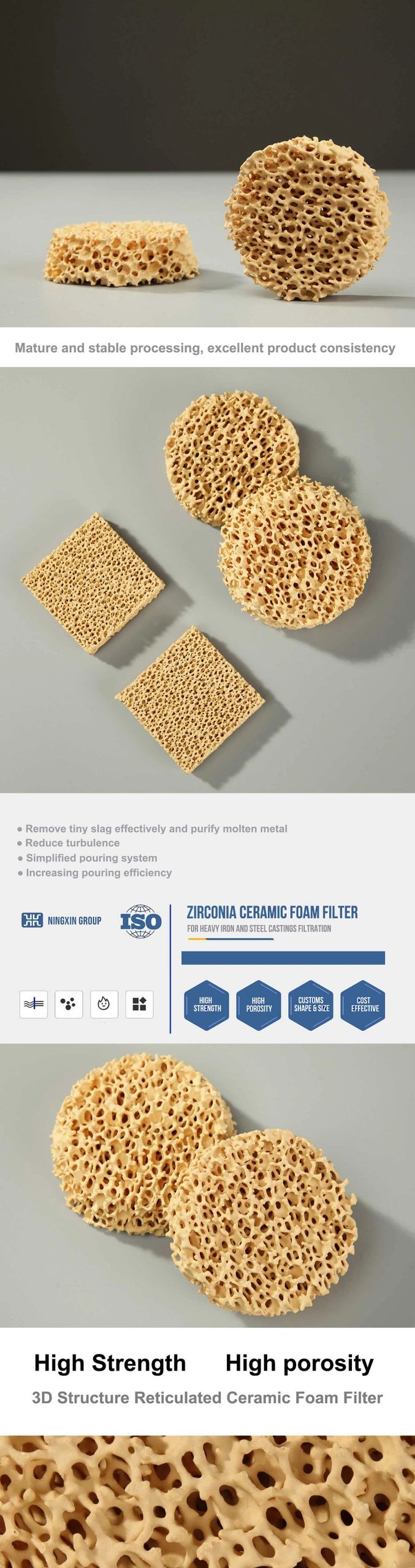 High Strength Ceramic Steel Zirconia