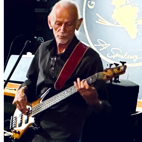 Ben playing his bass.