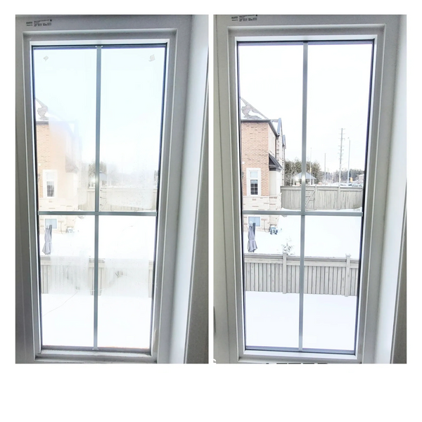 Badly fogged window replacement job in Newmarket