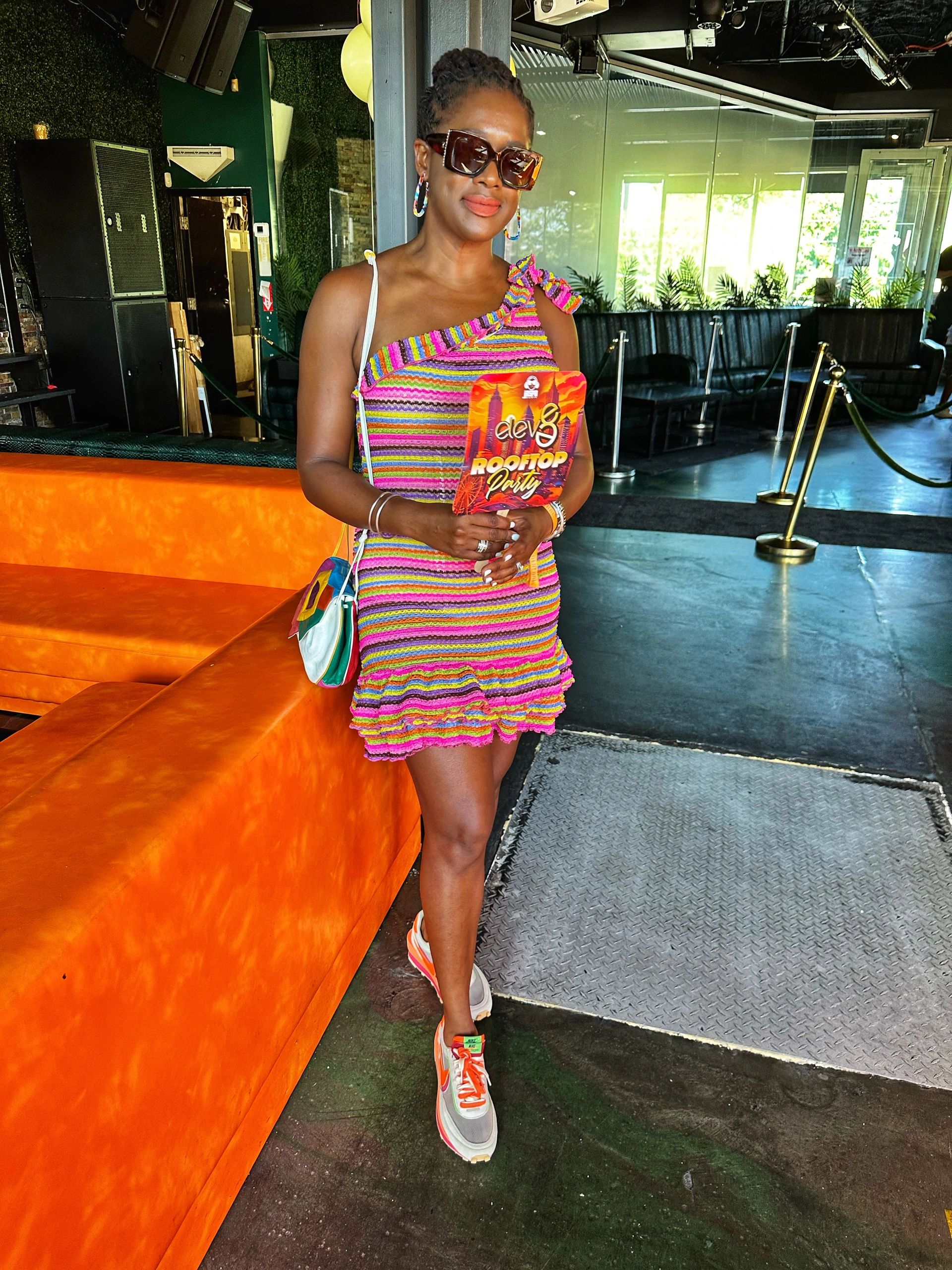WHAT I WORE: Thrifted Fashion Nova Dress + Nike LD Waffle Sacai