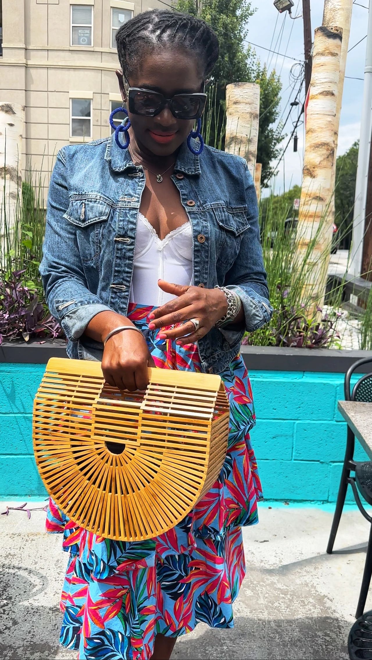 WHAT I WORE: Tabitha Brown X Target Tropical Print Skirt